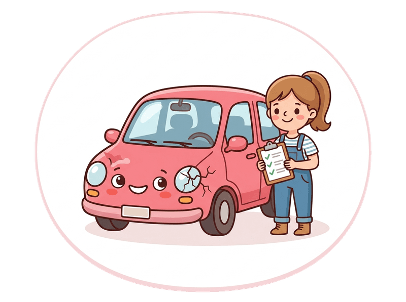 Illustration of accident damaged vehicles service by Scrap Car SW6 Fulham